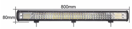 Barra Off Road 144 Leds SMD 432W Bivolt 6000K Vclear