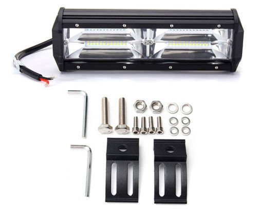 Barra Off Road 48 Leds SMD 144W 12-30V 6000K (L:23,5cm x A:8cm x P:6,5cm)
