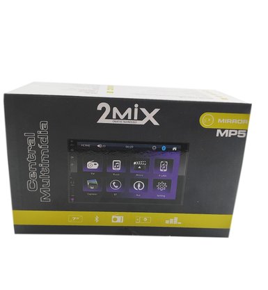 Central Multimidia MP5 2 DIN 7" C/ FULL TOUCH /USB / BLUETOOTH / ESPELHAMENTO - 2MIX