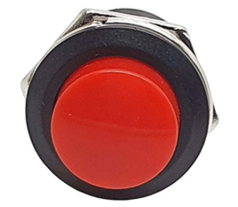 Chave Push Button NA 3A 125V Vermelho