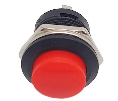 Chave Push Button NA 3A 125V Vermelho