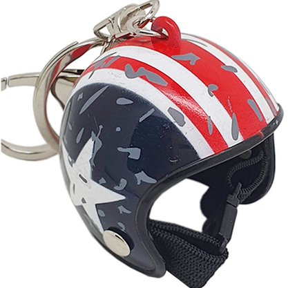 Chaveiro Capacete Capitão América Patriota