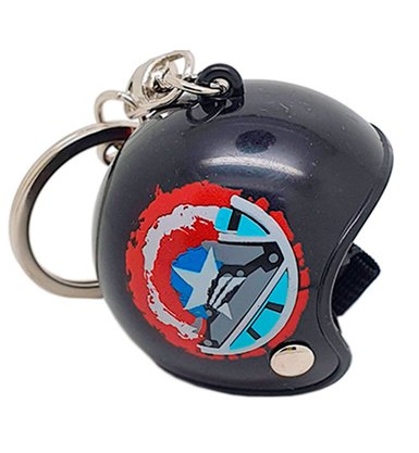 Chaveiro Capacete Capitao America VS Homem de Ferro