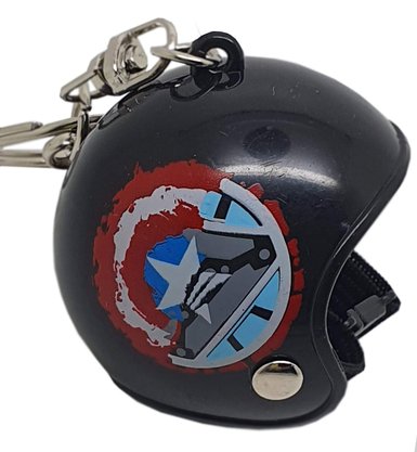 Chaveiro Capacete Capitao America VS Homem de Ferro