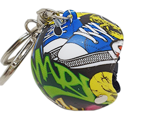 Chaveiro Capacete Grafitado