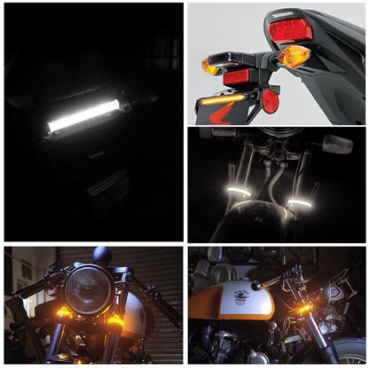 DRL Led Moto c/ Seta 12V