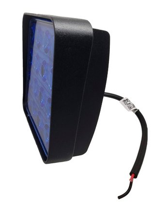 Farol Spot Pulverização 16 Leds 48W BIVOLT Azul (10,9 x 10,9cm)