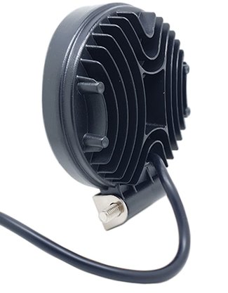 Farol Auxiliar Redondo 32 Leds 72W 12/24V c/ Angel Eyes Cinoy (diametro 11,3 x 3,5 espessura)