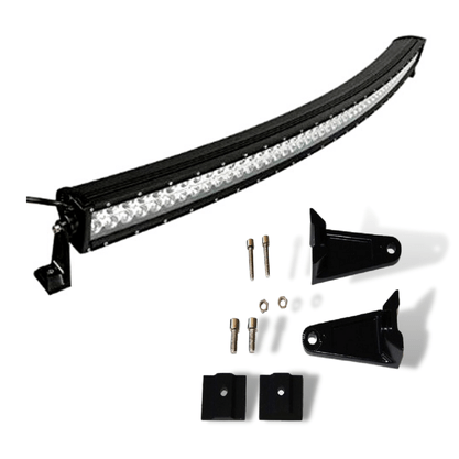 Barra de LED Curva 288W 96 LEDS 12/24V com iluminação panorâmica