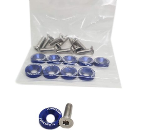 KARA-M6 - Kit Arruela/Anilha Anodizada c/ Parafuso M6 (10pc)