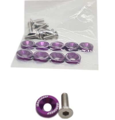 KARA-M6 - Kit Arruela/Anilha Anodizada c/ Parafuso M6 (10pc)