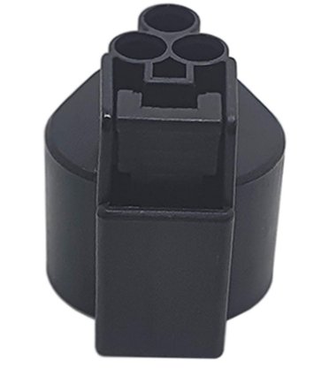 KIT Conector 3 Vias FEMEA Preto c/ Trava Verde L-19/2K