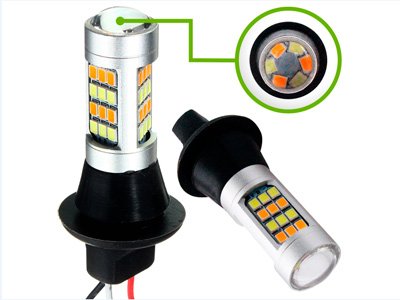 Kit LED DRL c/ Função Pisca 20W 12V