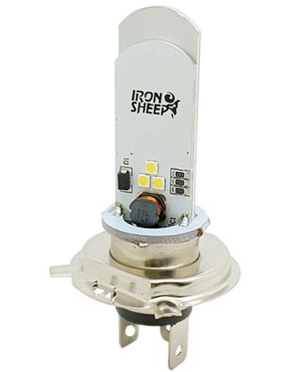 Lampada LED H4 moto 3/6W Corrente Continua e Alternada 8000K