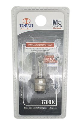 Lampada M5 Convencional 12V 35/35W Resistente a Vibrações Torati