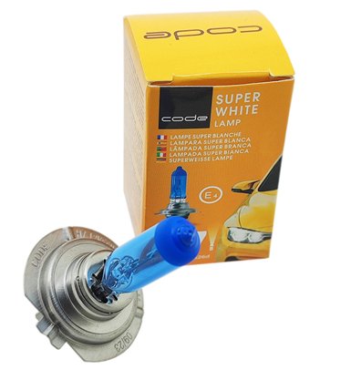 Lâmpada Super Branca H7 55W 8500K 12V Unitaria CODE