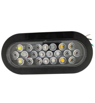 Lanterna Traseira Universal Multifunções (Freio, Farolete, Seta e Ré) Bivolt ASX Carretinha, reboques e outros (19,5 x 9)