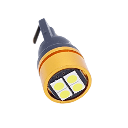 Led T10 4 3030 SMD 12V Branco (terminal reforçado)