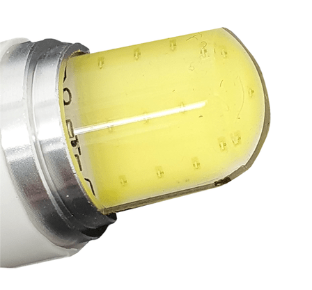 Led T20 2 COB 24 Chips Branco 1 Polo 12V