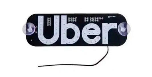 LETUBER - LETREIRO PLACA UBER