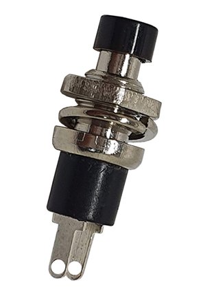 Mini Chave Push Button 1A Preto