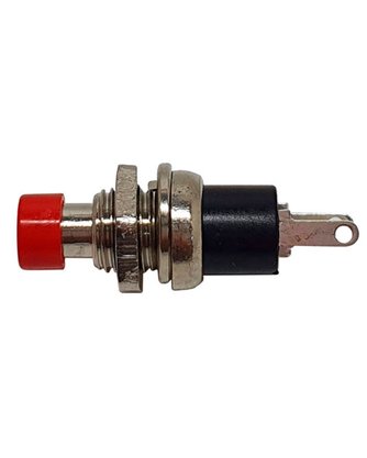 Mini Chave Push Button 1A Vermelho