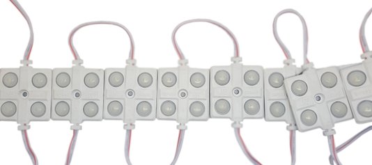 Modulo Led 4 SMD 5630 Lente Difusora Branco 12V IP67