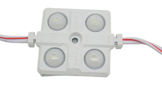 Modulo Led 4 SMD 5630 Lente Difusora Branco 12V IP67