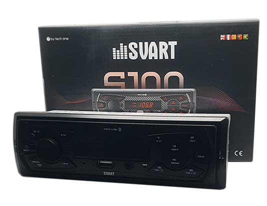 Radio Svart USB/AUX/FM/BLUETOOTH/MP3 2X7W RMS 12V