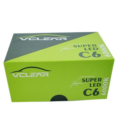 Super Led C6 37W 6000K Bivolt Vclear H4