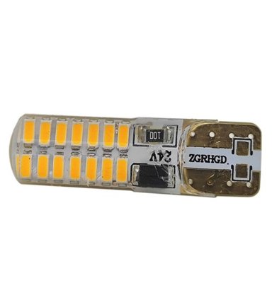 T324-24V - T10 Esmagada 28 3014 Silicone 24V