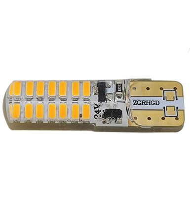 T324-24V - T10 Esmagada 28 3014 Silicone 24V