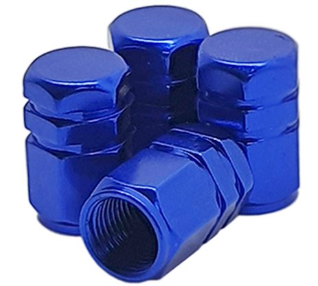 Tampa Bico Ventil Azul Hexagonal