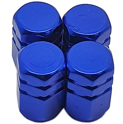 Tampa Bico Ventil Azul Hexagonal