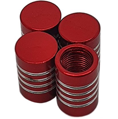 Tampa Bico Ventil Vermelho Listrada