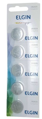 Bateria CR2025 3V Lithium (5 unid)