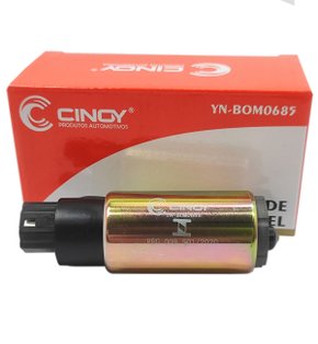 Bomba de Combustível Corpo Dourado 12V Corrente 5.2A Pressão 3,8 BAR Vazão 100L/H Cinoy (APLICAÇÃO: Fiat, Ford, GM, Renault, Volkswagen)