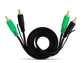 Cabo RCA 4mm 1 Metro Preto T1