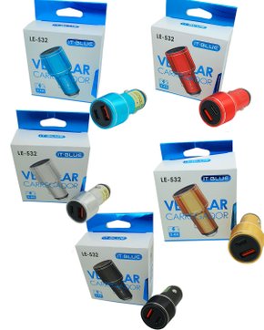 CVT-USB-TIPOC - Carregador Veicular Turbo 3.4A 1 USB e 1 TIPO-C 12-24V Aluminio