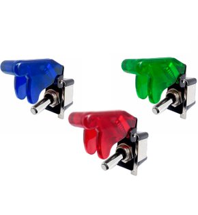 CHA-TC-LED - Chave Tipo Caça Comutadora DNI 12V a 250V ON/OFF Carga Máx 400W Led