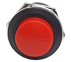 Chave Push Button NA 3A 125V Vermelho