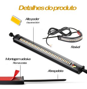DRL Led Moto c/ Seta 12V