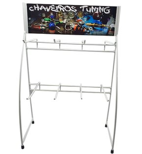 Expositor de Chaveiros para Balcão Branco 2 Andares