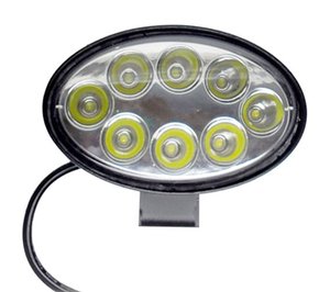 Farol Led 8 CREE Oval 24W 9V-36V (8,7 x 14cm)