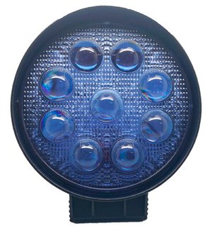 Farol Spot Pulverização 9 Leds 27W 4D BIVOLT Azul (diamentro 11,4cm, espessura 4cm)