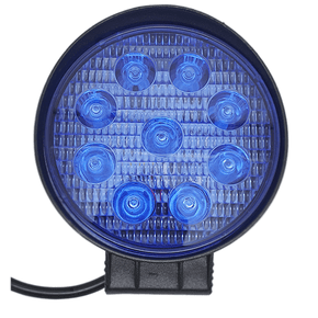 Farol Spot Pulverização 9 Leds 27W Bivolt Azul (diametro 11,4cm, espessura 4cm)