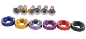 KARA-M6 - Kit Arruela/Anilha Anodizada c/ Parafuso M6 (10pc)