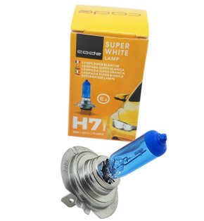 Lâmpada Super Branca H7 55W 8500K 12V Unitaria CODE