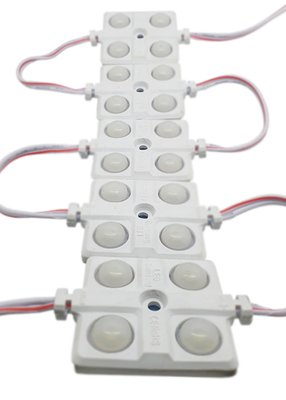 Modulo Led 4 SMD 5630 Lente Difusora Branco 12V IP67