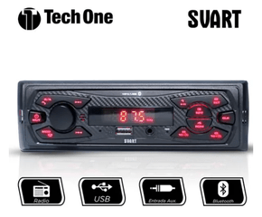 Radio Svart USB/AUX/FM/BLUETOOTH/MP3 2X7W RMS 12V